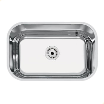 Cuba Tramontina Lavínia 47x30 cm Standard em Aço Inox Polido 47 BL com Válvula e Sifão 94083507