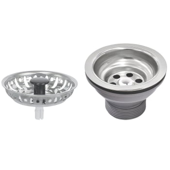 Cuba Tramontina Lavínia 56x34 cm Standard em Aço Inox Polido 56 BL com Válvula e Sifão 94085507