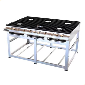 Fogão Industrial Nova Era 6 Queimadores Grandes Venâncio A Gás Sem Forno NEV32 57478 Fogão Industrial Nova Era 6 Queimadores Grandes Venâncio A Gás Sem Forno NEV32 57478