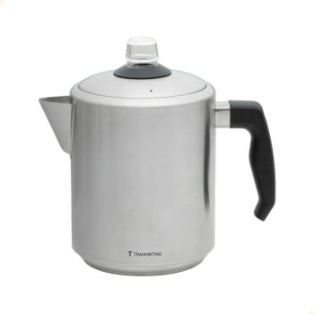 Cafeteira Percoladora Tramontina Em Aço Inox Com Cabo De Baquelite 2 Litros 61768030