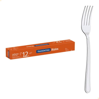 Faca e Garfo Tramontina para Churrasco 4 Búzios de Aço Inox 120 Peças Tramontina 23750004-23762000