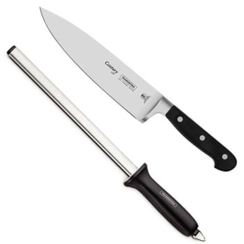 Faca e Chaira para Cozinha Tramontina  24011008-24032010