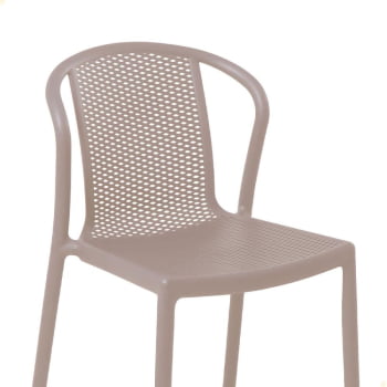 Cadeira Tramontina Summa Louise em Polipropileno e Fibra de Vidro Cor Carmuça 92085210