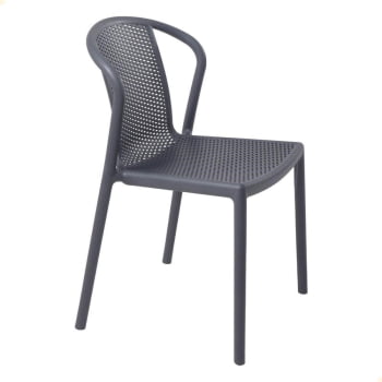 Cadeira Tramontina Summa Louise em Polipropileno e Fibra de Vidro Cor Grafite 92085007