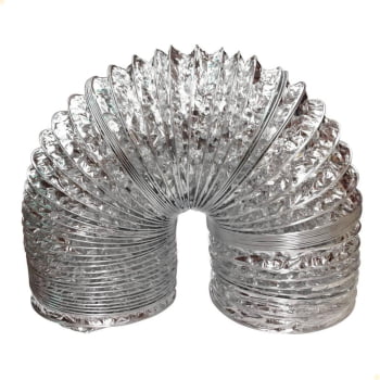 Kit Saída Coifa Tramontina Tampa Exaustor Inox e Duto 2 Metros