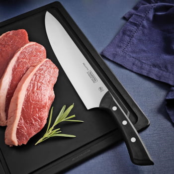 Faca Chef Tramontina Solutta Lâmina Em Inox e Cabo Em Policarbonato e Fibra de Vidro 10" 24254110