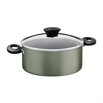 Jogo de Panelas Michigan Tramontina Alumínio Revestimento Antiaderente Verde Oliva 5 Pçs 28299297