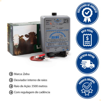 Eletrificador de Cerca Zebu LB80 AUT 36544