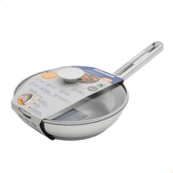 Frigideira Tramontina Allegra Em Inox Com Fundo Triplo 20 cm 1,3 Litros 62666204