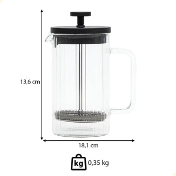 Cafeteira Francesa Tramontina Em Vidro Borossilicato 600 ml 61768200
