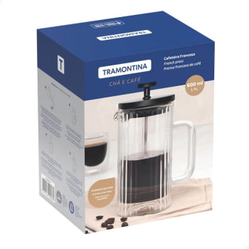 Cafeteira Francesa Tramontina Em Vidro Borossilicato 600 ml 61768200
