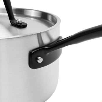 Panela Tramontina Grano Black em Aço Inox Corpo Triplo 16 cm 1,7 Litros 62581160