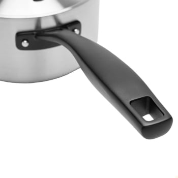 Panela Tramontina Grano Black em Aço Inox Corpo Triplo 16 cm 1,7 Litros 62581160