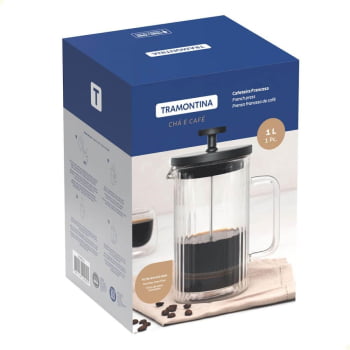 Cafeteira Francesa Tramontina Em Vidro Borossilicato 1 Litro 61768210