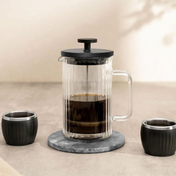 Cafeteira Francesa Tramontina Em Vidro Borossilicato 1 Litro 61768210