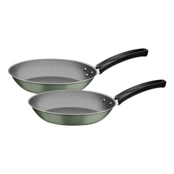 Jogo de Panelas Michigan Tramontina Alumínio Revestimento Antiaderente Verde Oliva 10 Pçs 28299299