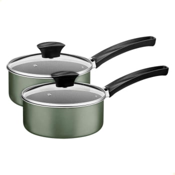 Jogo de Panelas Michigan Tramontina Alumínio Revestimento Antiaderente Verde Oliva 10 Pçs 28299299