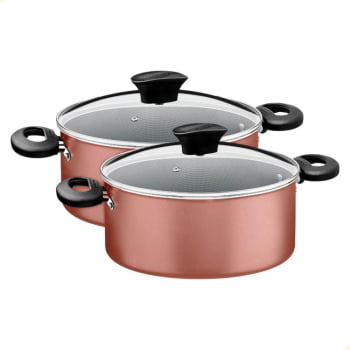 Jogo de Panelas Michigan Tramontina Alumínio Revestimento Antiaderente Siena 7 Pçs 28299498