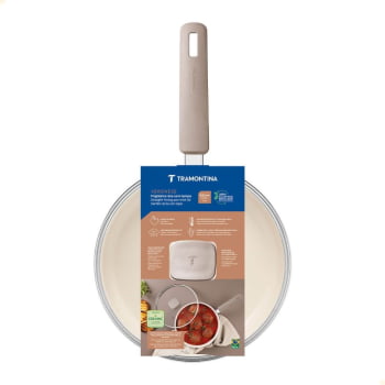 Frigideira Reta Veronese Tramontina Em Alumínio Com Revestimento Siliconado Bege 22cm 1,7L 28622322