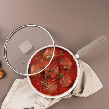 Frigideira Reta Veronese Tramontina Em Alumínio Com Revestimento Siliconado Bege 22cm 1,7L 28622322