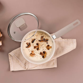 Jogo De Panelas Veronese Tramontina Em Alumínio Com Revestimento Siliconado Bege 5 Pçs 28699316