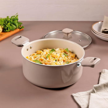 Jogo De Panelas Veronese Tramontina Em Alumínio Com Revestimento Siliconado Bege 5 Pçs 28699316