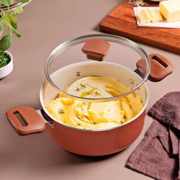 Jogo De Panelas Veronese Tramontina Em Alumínio Com Revestimento Siliconado Argila 5 Pçs 28699416