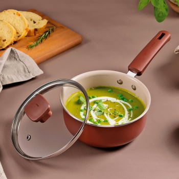 Jogo De Panelas Veronese Tramontina Em Alumínio Com Revestimento Siliconado Argila 5 Pçs 28699416