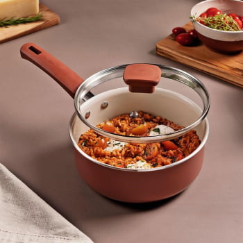 Jogo De Panelas Veronese Tramontina Em Alumínio Com Revestimento Siliconado Argila 5 Pçs 28699416