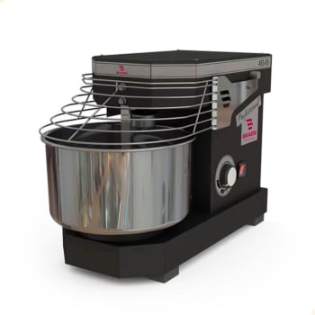 Amassadeira Industrial Espiral Braesi AES-05 Bivolt 5Kg 10 Velocidades Preta B14104