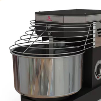 Amassadeira Industrial Espiral Braesi AES-05 Bivolt 5Kg 10 Velocidades Preta B14104