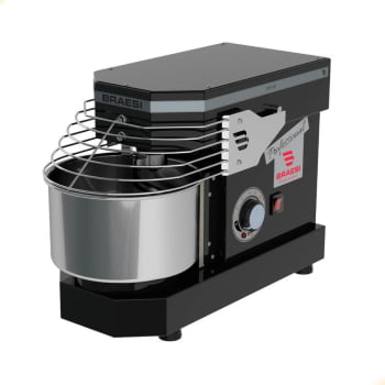 Amassadeira Industrial Espiral Braesi AES-03 Bivolt 3Kg 10 Velocidade Preta B18881