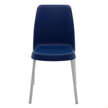 Cadeira Tramontina Vanda Com Pernas De Alumínio Em Polipropileno Azul Yale 92053170
