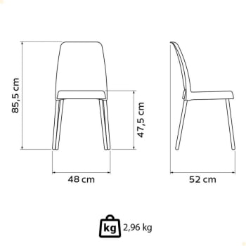Kit 6 Cadeiras Tramontina Vanda Com Pernas De Alumínio Em Polipropileno Azul Yale 92053170