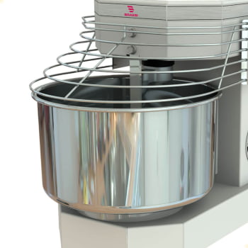 Amassadeira Industrial Espiral Braesi AES-05 Bivolt 5Kg 10 Velocidade Branca B13189
