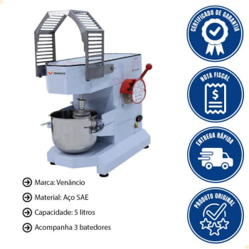 Batedeira Planetária Venâncio 5 Litros 220V VBP05 16836