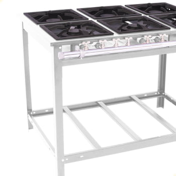 Fogão Industrial Venâncio A Gás Glp 6 Bocas - 3 Simples 3 Duplas 30x30 Parede EI6 15362