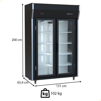Refrigerador Vertical Venâncio De 2 Portas Preto 220V VREV20 38674