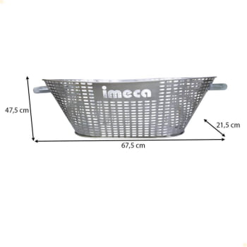 Cesto Em Inox Para Pães Imeca 67,5 x 47,5 x 21,5 cm 7502