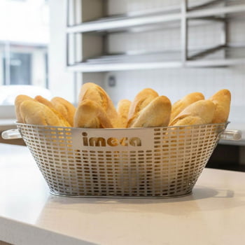 Cesto Em Inox Para Pães Imeca 67,5 x 47,5 x 21,5 cm 7502