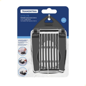 Fatiador de Ovos 2 em 1 Tramontina Utilitá Em Inox e Polipropileno Cinza 25315160