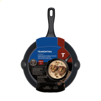 Frigideira Fargo Tramontina Em Ferro Fundido Com Acabamento Pre-Seasoned 20 cm 1 L 28760020