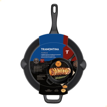 Frigideira Fargo Tramontina Em Ferro Fundido Com Acabamento Pre-Seasoned 30 cm 3,2 L 28761030