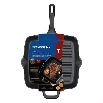 Bistequeira Fargo Tramontina Em Ferro Fundido Com Acabamento Pre-Seasoned 27 cm 2,3 L 28762027