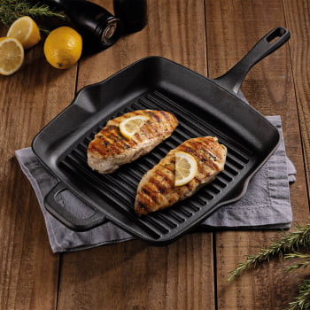Bistequeira Fargo Tramontina Em Ferro Fundido Com Acabamento Pre-Seasoned 27 cm 2,3 L 28762027