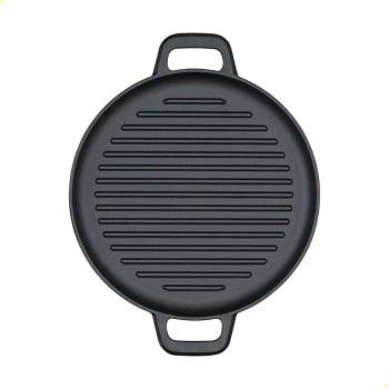 Chapa Redonda Tramontina Em Ferro Fundido Com Acabamento Pre-Seasoned 27 cm 1,3 L 28763027