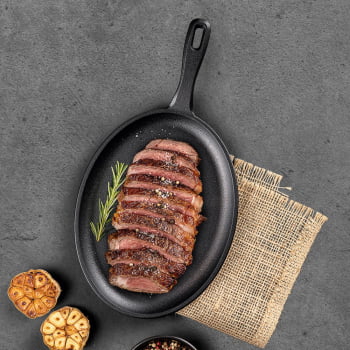Chapa Oval Tramontina Em Ferro Fundido Com Acabamento Pre-Seasoned 18 cm 0,4 L 28765018
