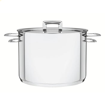 Caldeirão Tramontina Brava Aço Inox Fundo Triplo Tampa Plana 24 cm 7,7 L 62405240