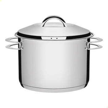 Caldeirão Tramontina Solar em Aço Inox Fundo Triplo com Tampa e Alças 28 cm 11,9 L 62505280