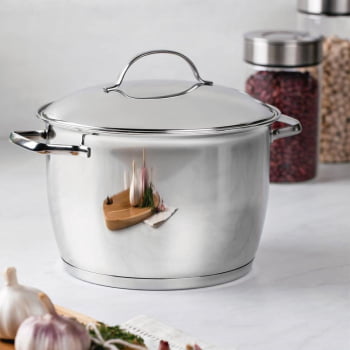 Caldeirão Tramontina Allegra em Aço Inox com Fundo Triplo 24 cm 7,5 L 62655240